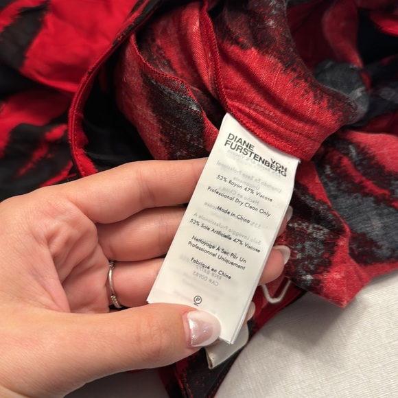 DIANE VON FURSTENBERG Adelaide printed satin-jacquard wide-leg pants - Picture 7 of 7